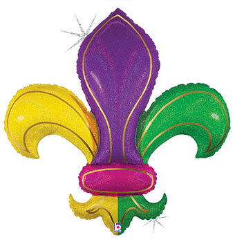 LRG SHP COLORFUL FLEUR DE LIS (PKG)