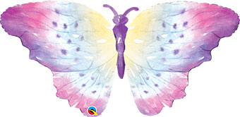 LRG SHP WATERCOLOR BUTTERFLY 44 (PKG)