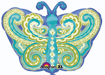 18SHP PAISLEY TEAL BUTTERFLY (D) sale