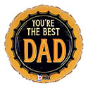 18C YOU'RE THE BEST DAD BEER CAP (PKG)