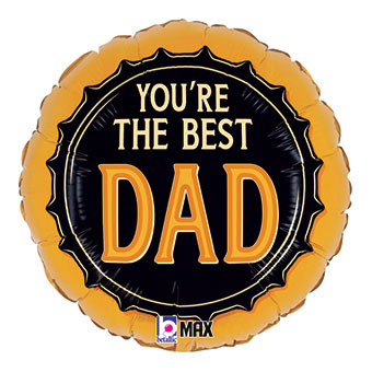 18C YOU'RE THE BEST DAD BEER CAP (PKG)