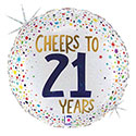 18C CHEERS TO 21 YEARS GLITTER (HOLO)(PKG)