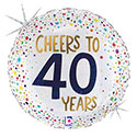 18C CHEERS TO 40 YEARS GLITTER(HOLO)(PKG)