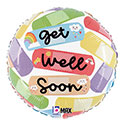 18C CHEERFUL GET WELL SOON BANDAID (PKG)