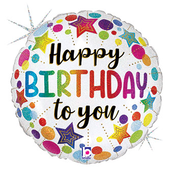 18C HB TO YOU STARS AND DOTS (HOLOGRAPHIC)(PKG)