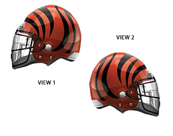 FOOTBALL LRG SHP CINCINNATI BENGALS HELMET 21