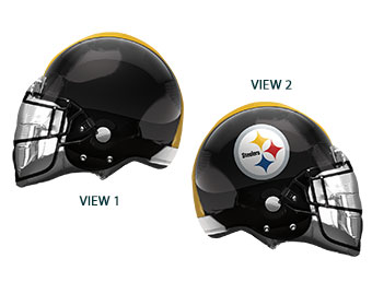 FOOTBALL LRG SHP PITTSBURGH STEELERS HELMET 21 (PKG)