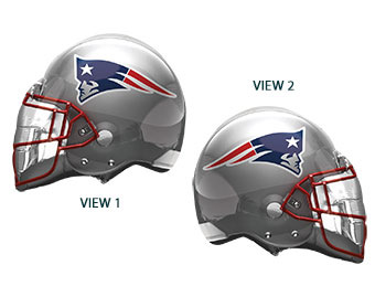 FOOTBALL LRG SHP NEW ENGLAND PATRIOTS HELMET 21 (PKG)