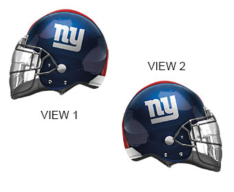 FOOTBALL LRG SHP NEW YORK GIANTS HELMET 21 (PKG)