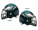 FOOTBALL LRG SHP PHILADELPHIA EAGLES HELMET 21 (PKG)