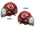 FOOTBALL LRG SHP KANSAS CITY CHIEFS HELMET 21 (PKG)