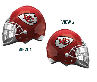 FOOTBALL LRG SHP KANSAS CITY CHIEFS HELMET 21 (PKG)