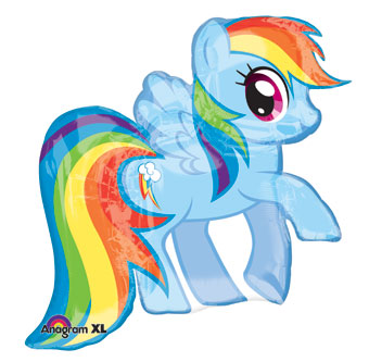 LRG SHP MY LITTLE PONY RAINBOW DASH 28 (PKG)