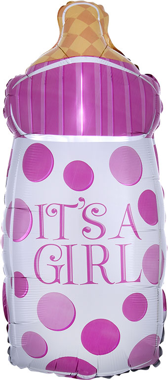 18SHP IT'S A GIRL BABY BOTTLE (PKG)