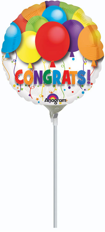 4C BOLD CONGRATULATIONS BALLOONS AIR FILL ONLY