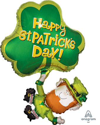 LRG SHP HAPPY ST. PATRICK'S LEPRECHAUN 33 (PKG)(D)