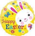 18VLP HAPPY EASTER BUNNY YELLOW (D)