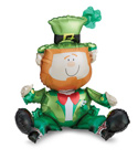 LRG SHP SITTING LEPRECHAUN 22(MULTI)(PKG) AIR FILL ONLY