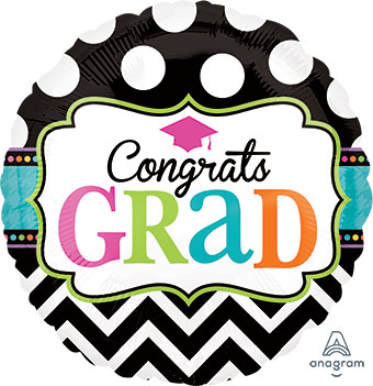 18C CONGRATS GRAD CHEVRON (D) sale