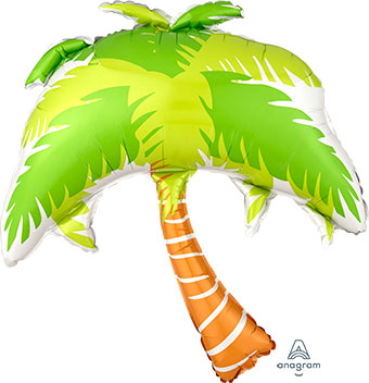 LRG SHP SUMMER SCENE PALM TREE 33 (PKG)