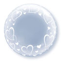 BUBBLE (DECO) 24C STYLISH HEARTS (PKG)