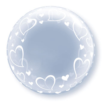 BUBBLE (DECO) 24C STYLISH HEARTS (PKG)