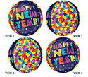 ORBZ GEOMETRIC HAPPY NEW YEAR (PKG)(D) sale