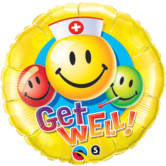 18C GET WELL SMILEY FACES (PKG)(D) sale