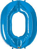 LRG SHP NUMBER 0 SAPPHIRE BLUE QUALATEX 39 (PKG)