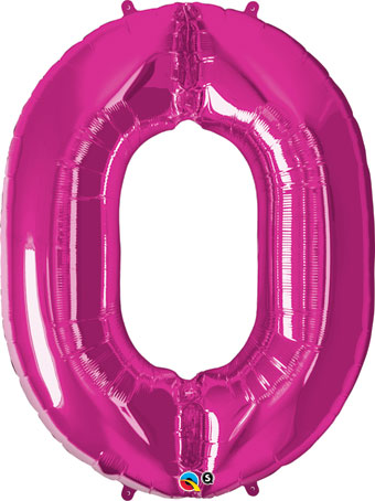 LRG SHP NUMBER 0 MAGENTA QUALATEX 39 (PKG)