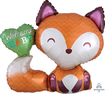 LRG SHP WELCOME BABY FOX (PKG)(D) sale