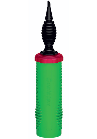 QUALATEX HAND INFLATOR PUMP LIME GREEN (DOUBLE ACTION)