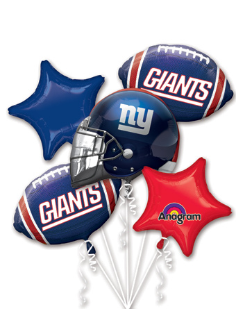 FOOTBALL BOUQUET NEW YORK GIANTS (PKG)