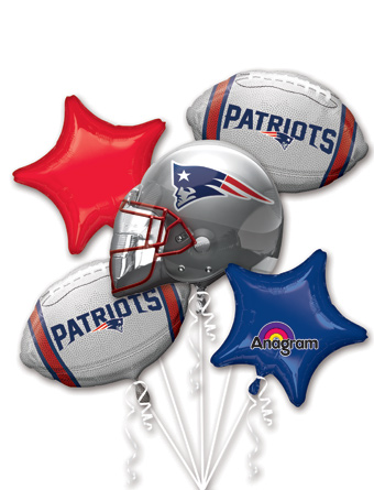 FOOTBALL BOUQUET NEW ENGLAND PATRIOTS (PKG)