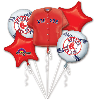 BASEBALL BOUQUET BOSTON RED SOX (PKG)