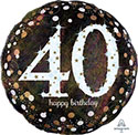 LRG SHP HB 40 SPARKLING BIRTHDAY (HOLO) 28 (PKG)(D)