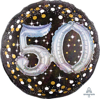 LRG SHP SPARKLING 50 (MULTI-BALLOON)(HOLO) 36 (PKG)(D)