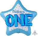 LRG SHP FUN TO BE ONE BLUE (MULTI-BALLOON) 36 (PKG)