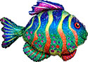 LRG SHP COLORFUL FISH 33 (HOLO)