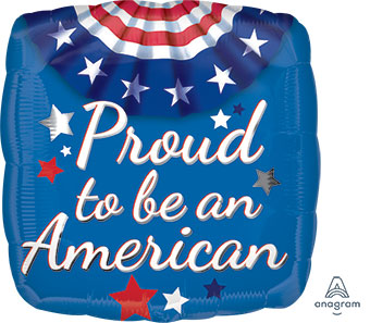 18SQ PROUD TO BE AN AMERICAN BUNTING (D) sale