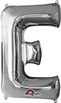 LRG SHP LETTER E SILVER ANAGRAM 32 (PKG)