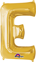 LRG SHP LETTER E GOLD ANAGRAM 32 (PKG)