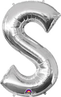 LRG SHP LETTER S SILVER ANAGRAM 35 (PKG)