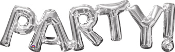 CONSUMER INFLATED PHRASES PARTY SILVER 33 (PKG)