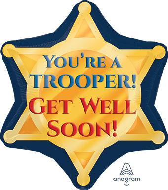 18SHP GET WELL SOON TROOPER BADGE (PKG)(D) sale