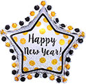 LRG SHP STAR HAPPY NEW YEAR 30 (HOLO)(PKG)(D) sale