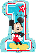 LRG SHP HB MICKEY 1ST BIRTHDAY 28 (PKG)