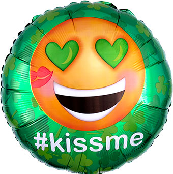 18C #KISS ME SHAMROCK EMOTICON (PKG)(D) sale