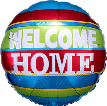 18C WELCOME HOME COLORFUL STRIPES (PKG)