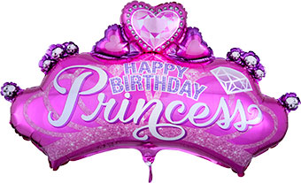 LRG SHP HB PRINCESS CROWN & GEM 32